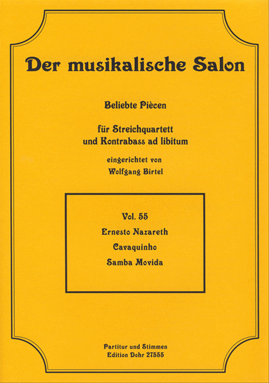 Cavaquinho -Samba Movida- (für Streichquartett) String Quartet scores gallery preview page 1