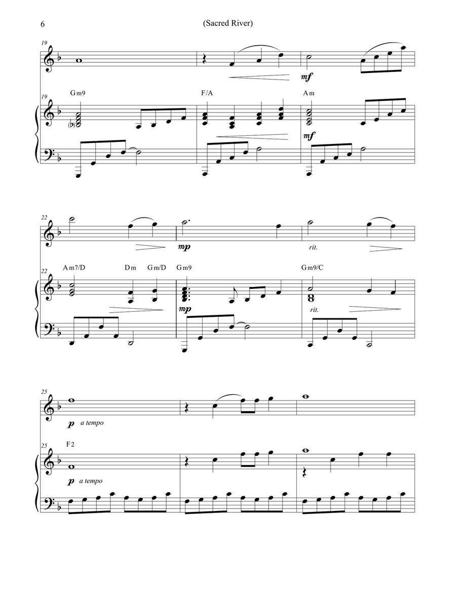 VIOLIN DIVINE - Book of Sacred Solos for the Violin & Piano Violin Solo scores gallery preview page 6