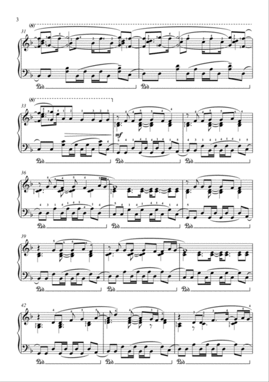 Love Me Again Piano Solo scores gallery preview page 4
