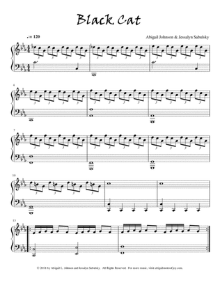 Black Cat (Intermediate Piano Solo)