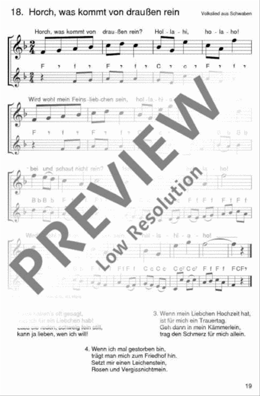 Die schönsten Volks- und Kinderlieder Accordion scores gallery preview page 20