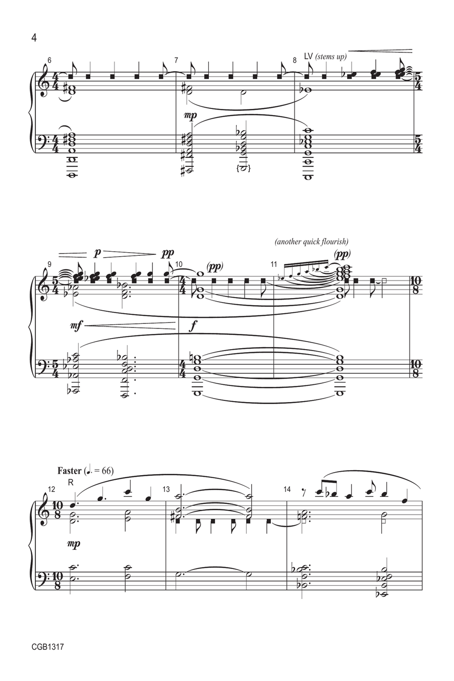 Tongues of Flame Tongues of Flame Handbell Choir scores gallery preview page 4
