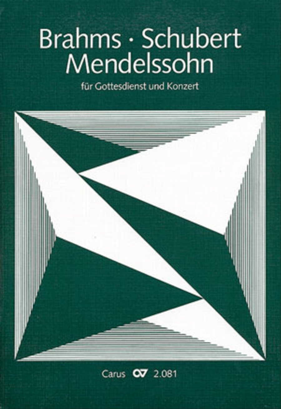 Choral collection Brahms, Mendelssohn, Schubert Choir scores gallery preview page 1