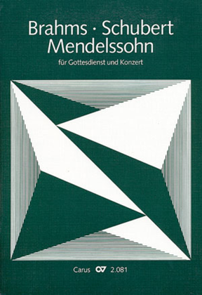 Book cover for Choral collection Brahms, Mendelssohn, Schubert