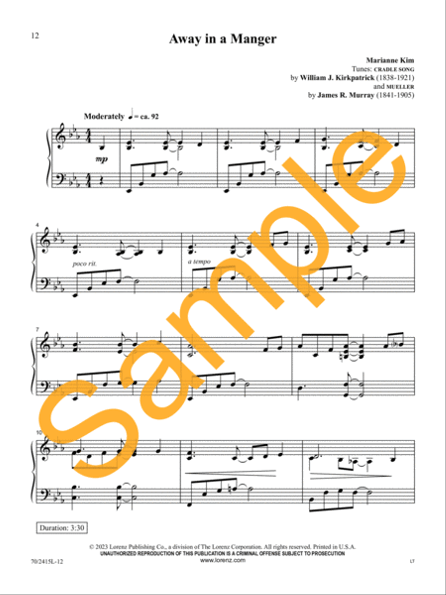 Come, Let Us Adore Him Piano Solo scores gallery preview page 11