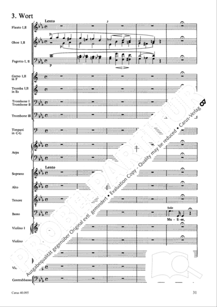 The Seven Words (Die Sieben Worte) 4-Part scores gallery preview page 46