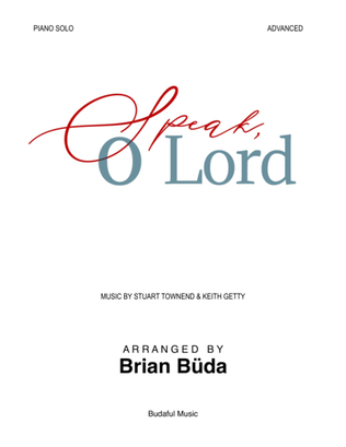 Book cover for Speak O Lord