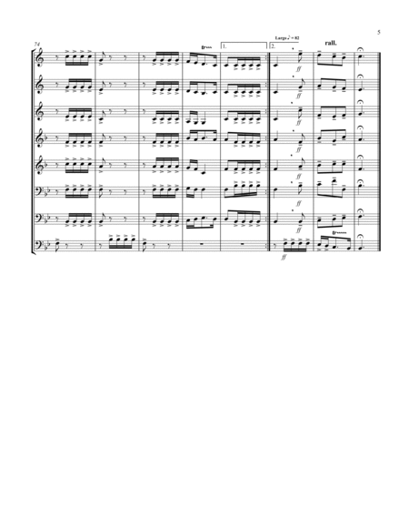 Allegro (from "Sonata for Trumpet") (Bb) (Brass Octet - 3 Trp, 2 Hrn, 2 Trb, 1 Tuba) (Tuba lead) image number null