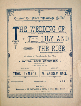 The Wedding of the Lily and the Rose. Song & Chorus