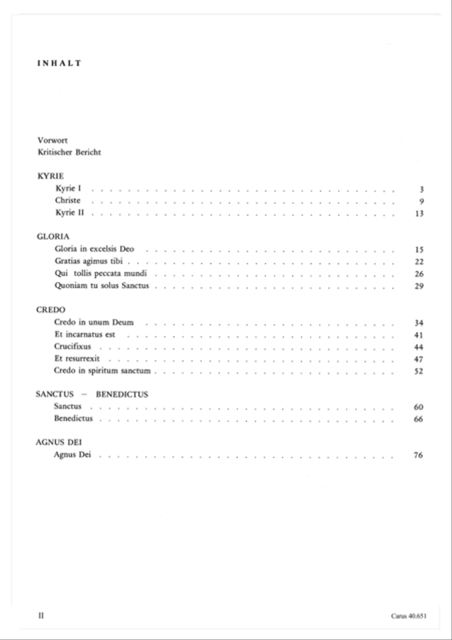 Mass in D Major (Missa in D) 4-Part scores gallery preview page 3