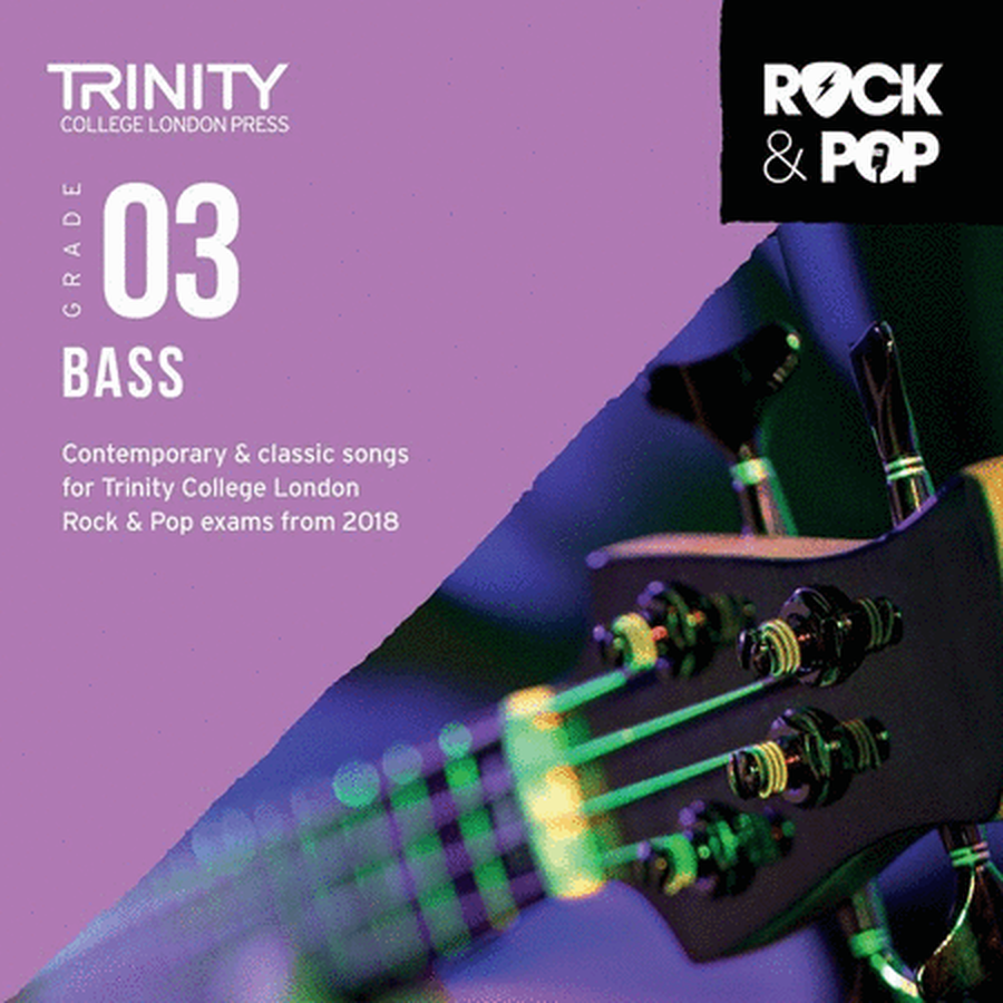 Trinity Rock & Pop Bass Grade 3 CD 2018