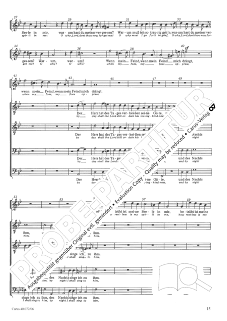 Psalm 42 4-Part scores gallery preview page 16