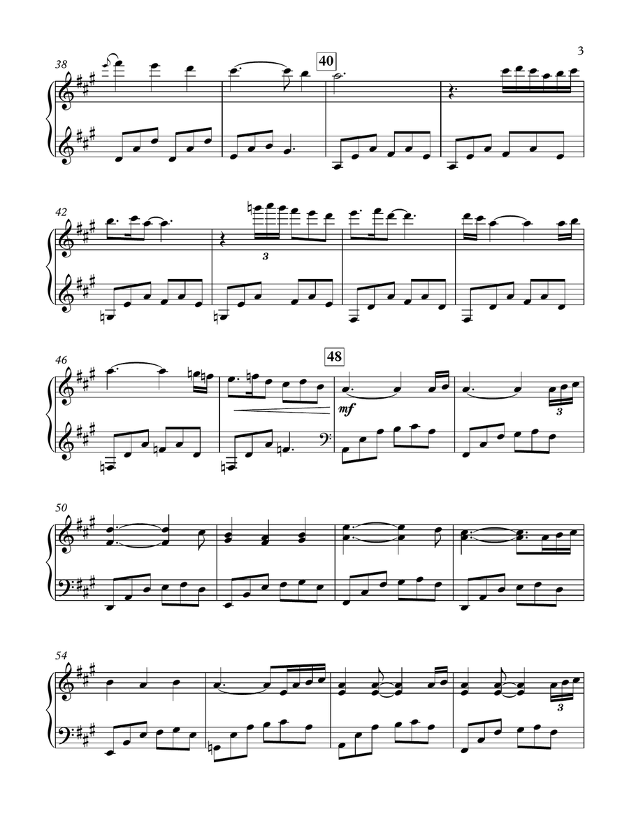 Come, Thou Long Expected Jesus (new age piano) Piano Solo scores gallery preview page 3