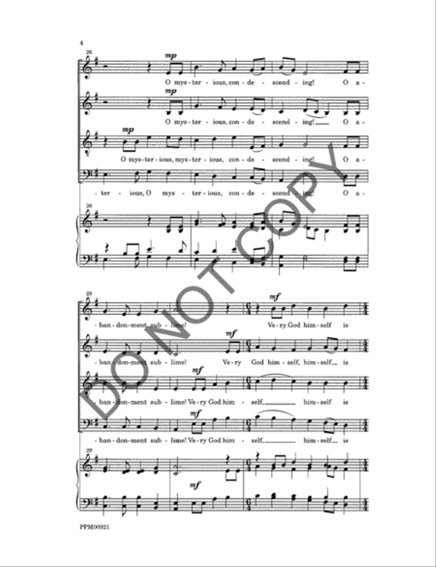 Cross of Jesus, Cross of Sorrow 4-Part scores gallery preview page 5