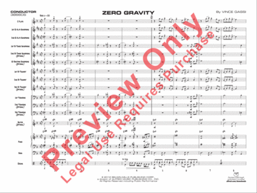 Zero Gravity Jazz Ensemble scores gallery preview page 4