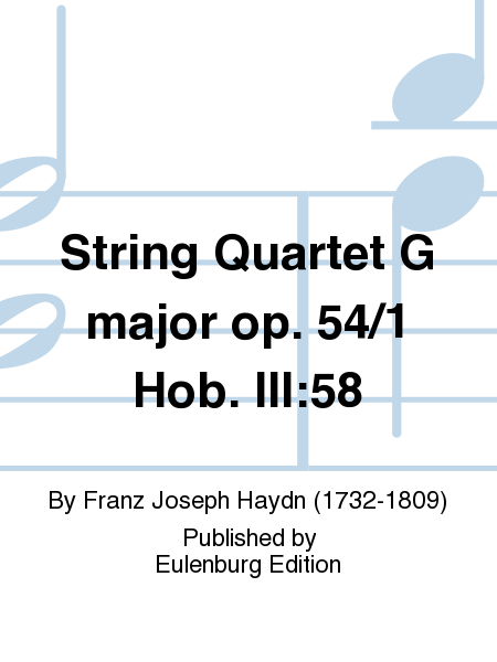 String Quartet G major op. 54/1 Hob. III: 58