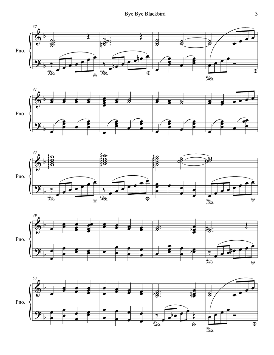 Bye Bye Blackbird Piano Method scores gallery preview page 4