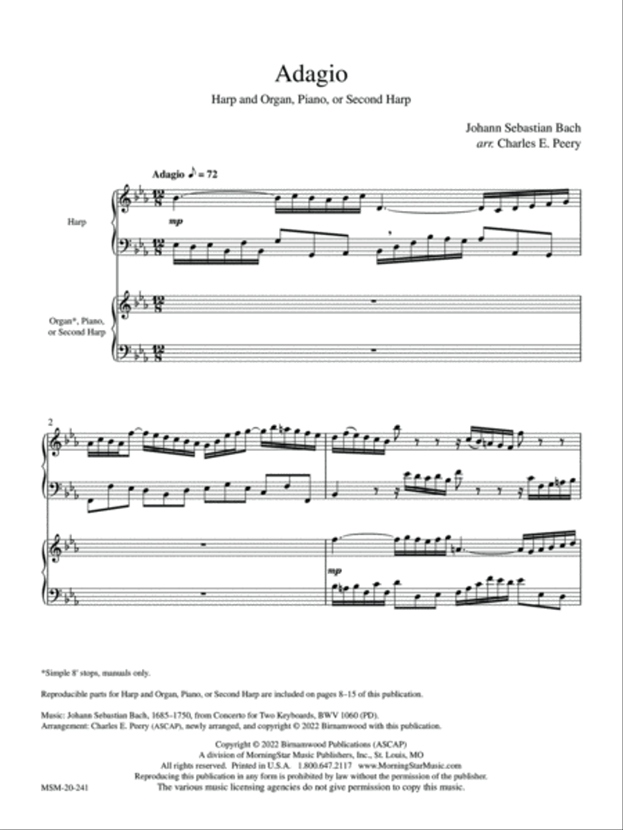 Adagio Harp scores gallery preview page 3