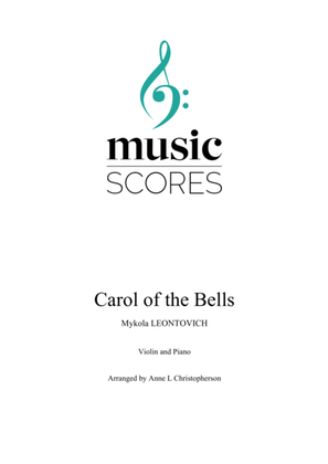 Book cover for Carol of the Bells - Violin and Piano