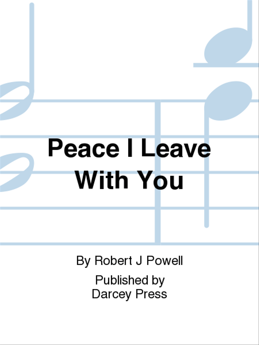 Peace I Leave With You Voice Solo scores gallery preview page 1