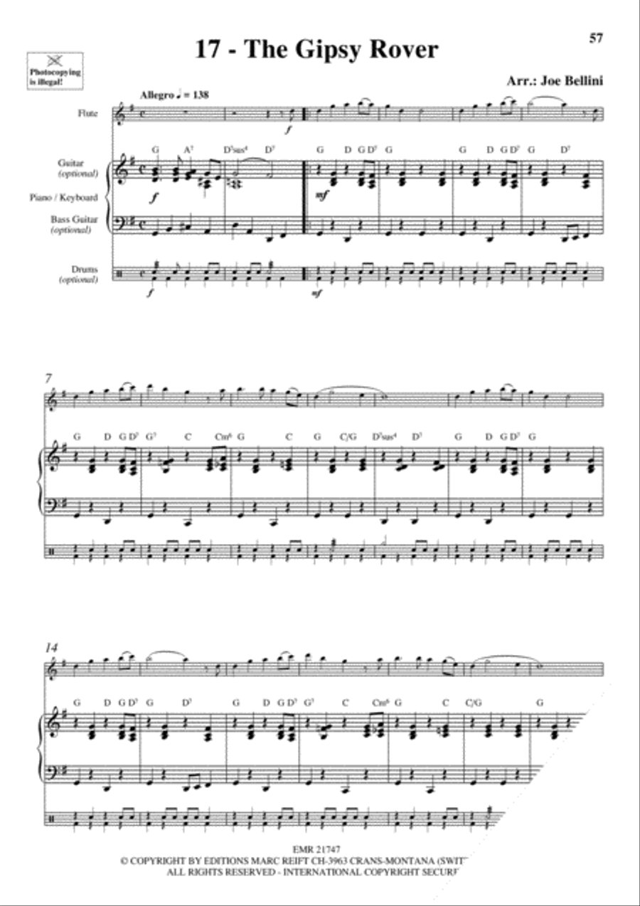 20 Celtic Hits Flute Solo scores gallery preview page 19