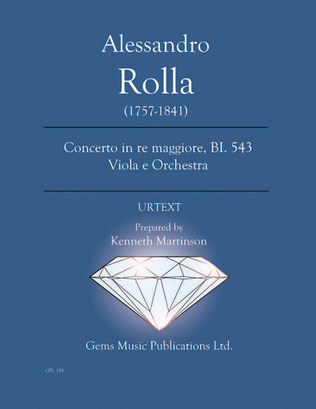 Concerto in re maggiore, BI. 543 Viola e Orchestra