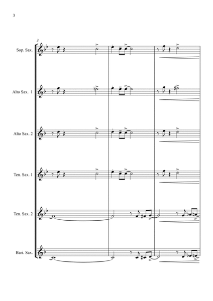 Country Garden - Jazz Arrangement - For Saxophone Ensemble image number null