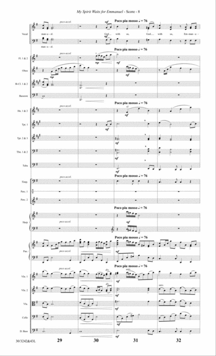 One Silent Night - Full Score Choir scores gallery preview page 10