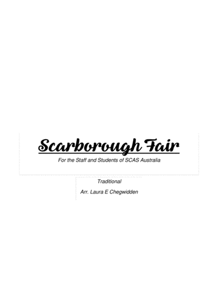 Scarborough Fair for Beginner String Orchestra image number null
