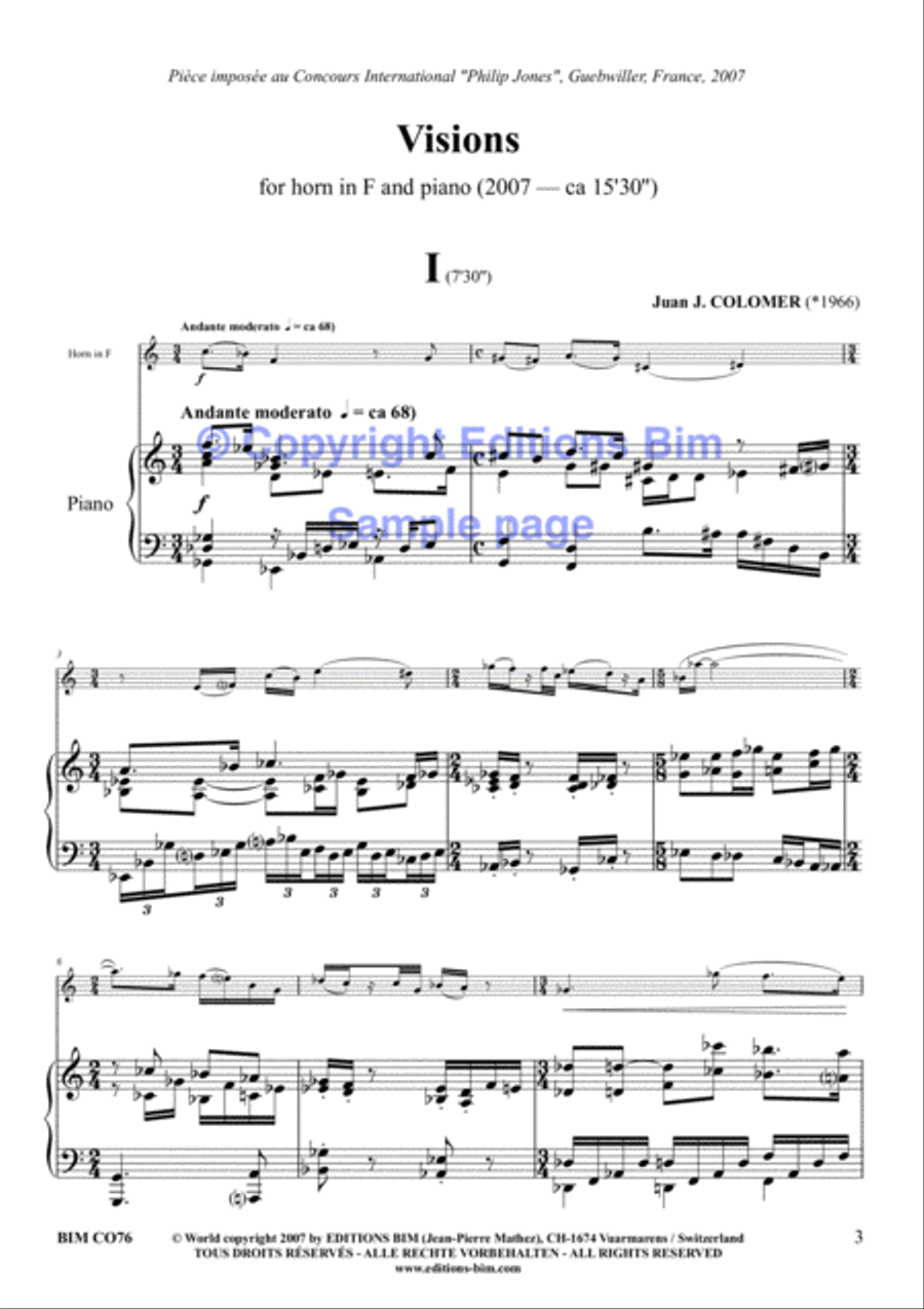Visions Horn scores gallery preview page 2