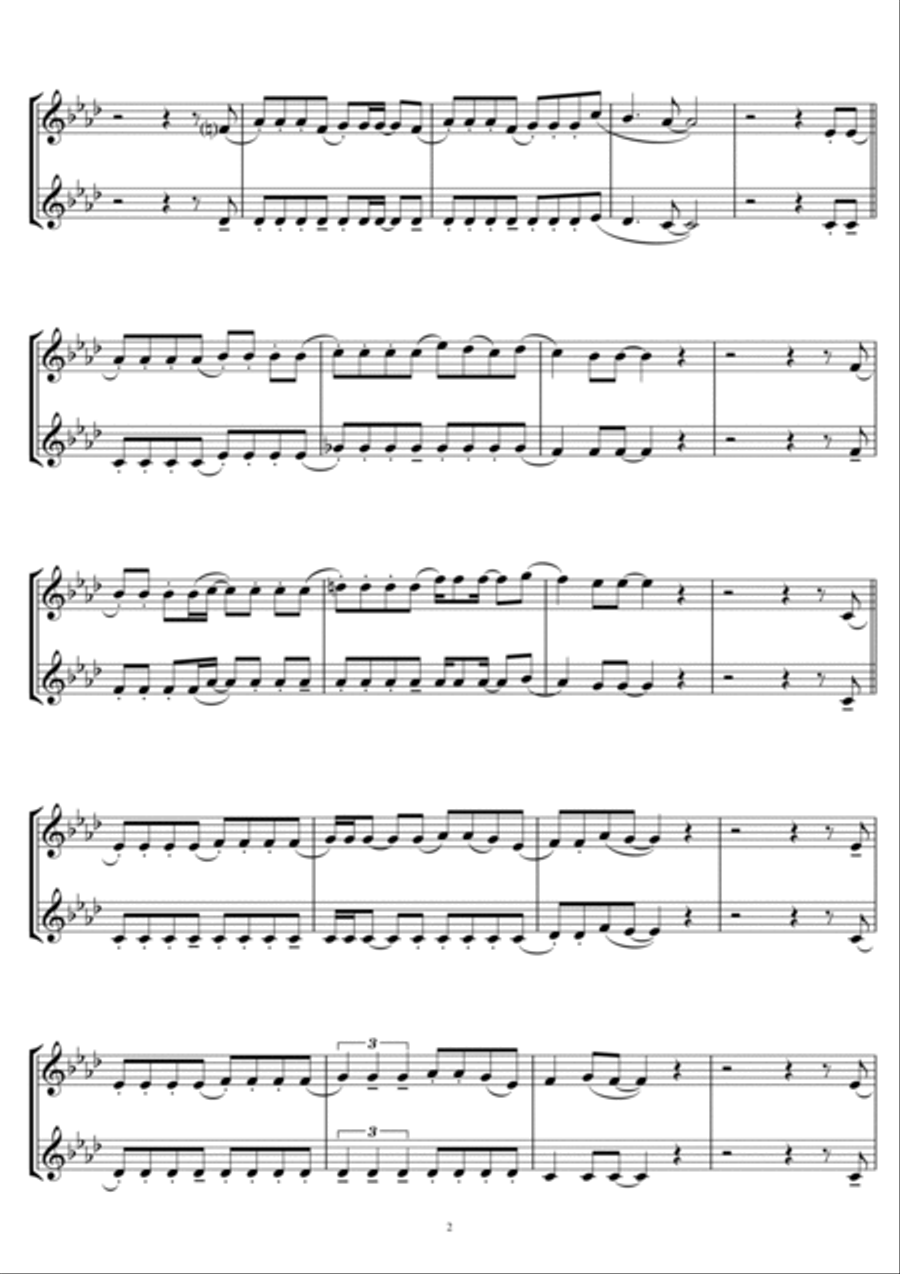 Somethin' Stupid Clarinet Solo scores gallery preview page 2