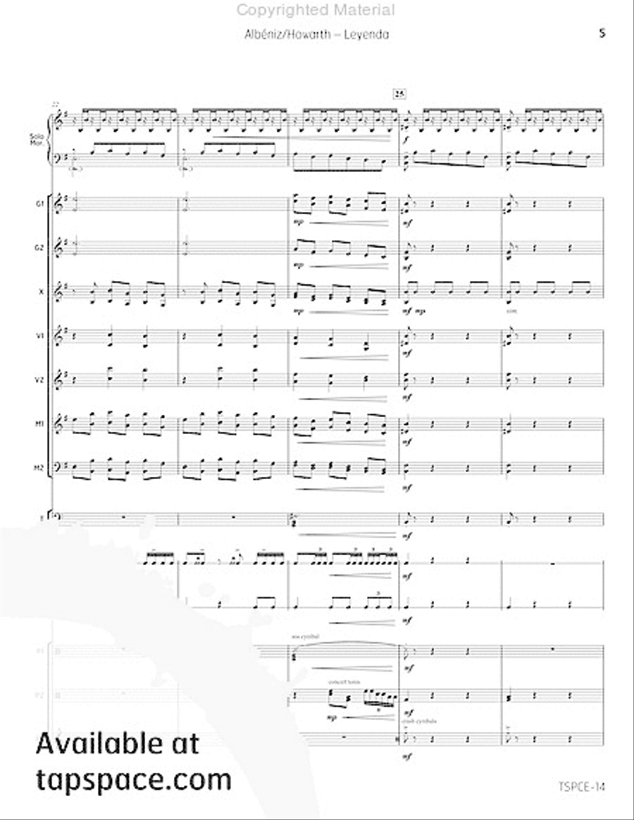Leyenda Percussion Ensemble scores gallery preview page 8