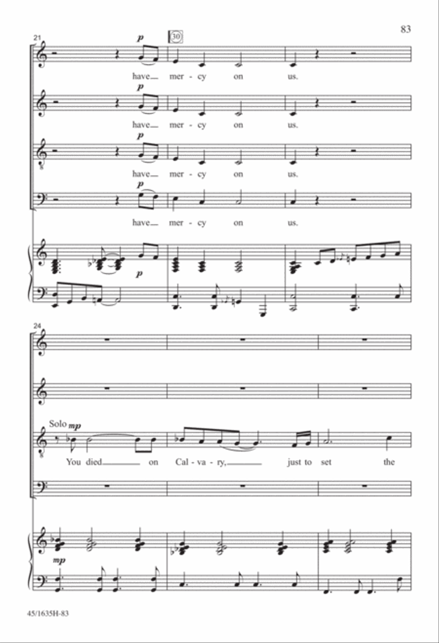 Mass: A Celebration of Love and Joy 4-Part scores gallery preview page 41