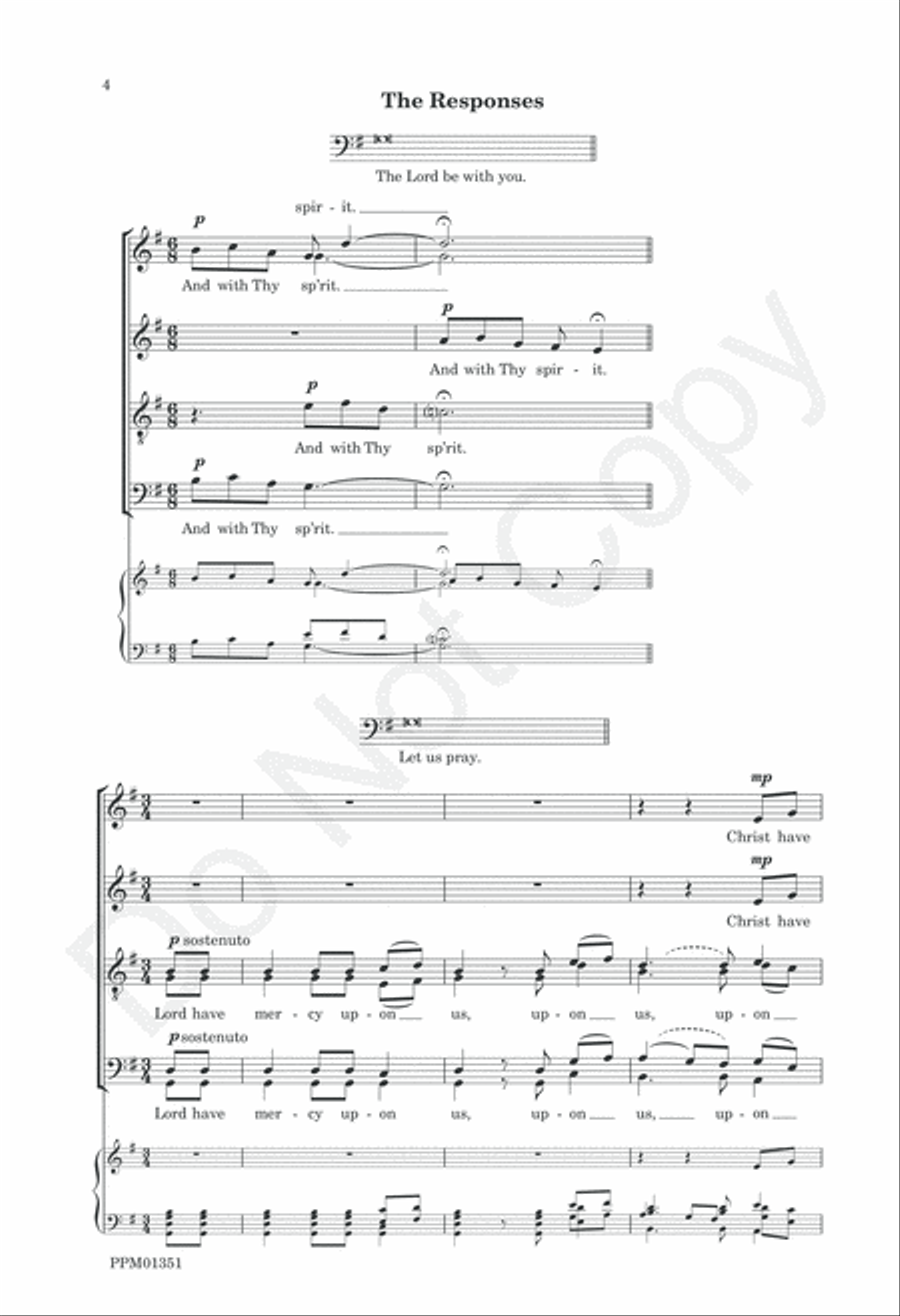 Preces and Responses Westminster Abbey Divisi scores gallery preview page 7
