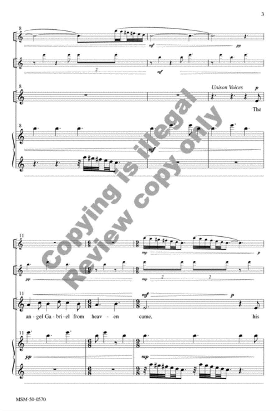Gabriel's Message Gabriel's Message 3-Part scores gallery preview page 3