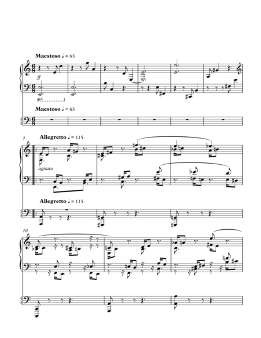 Impersonata: First Movement Piano Solo scores gallery preview page 1
