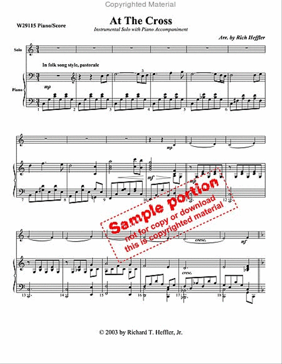 At The Cross At The Cross Cornet scores gallery preview page 2