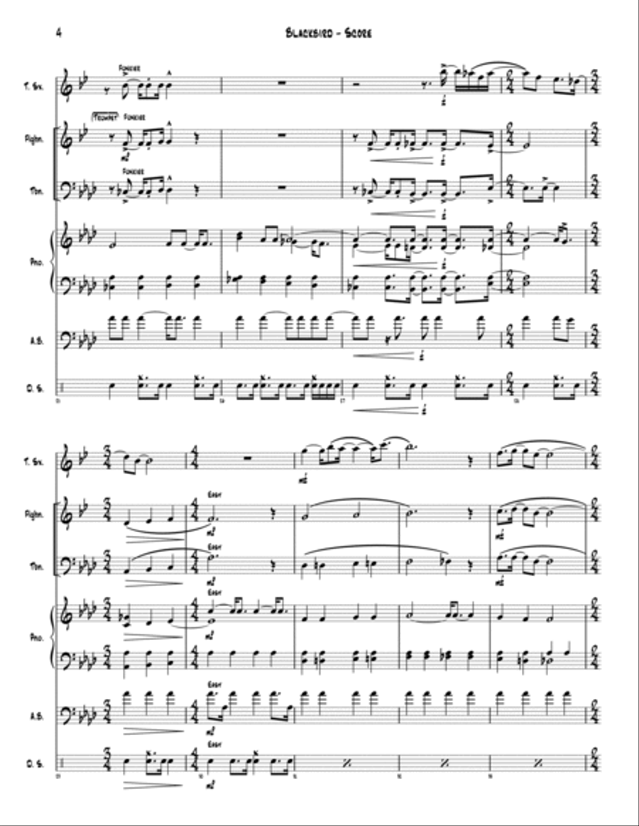 Blackbird Small Ensemble scores gallery preview page 5