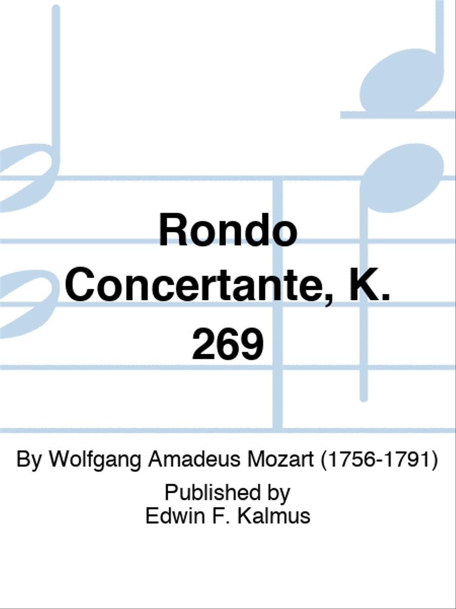 Rondo Concertante, K. 269 Score scores gallery preview page 1