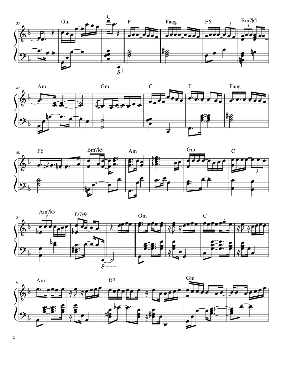 Corazon Partio Piano Solo scores gallery preview page 2