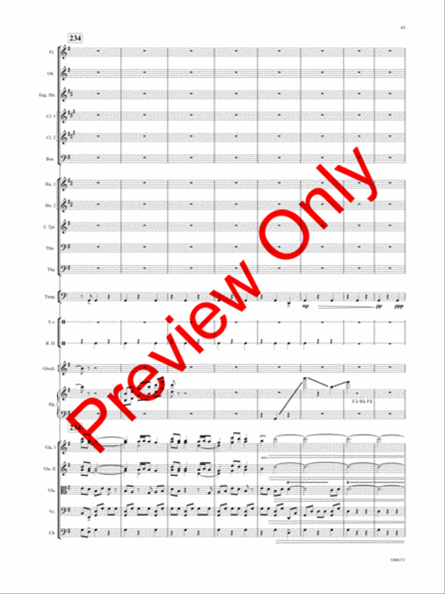 Anishinaabeg Rhapsody Orchestra scores gallery preview page 46