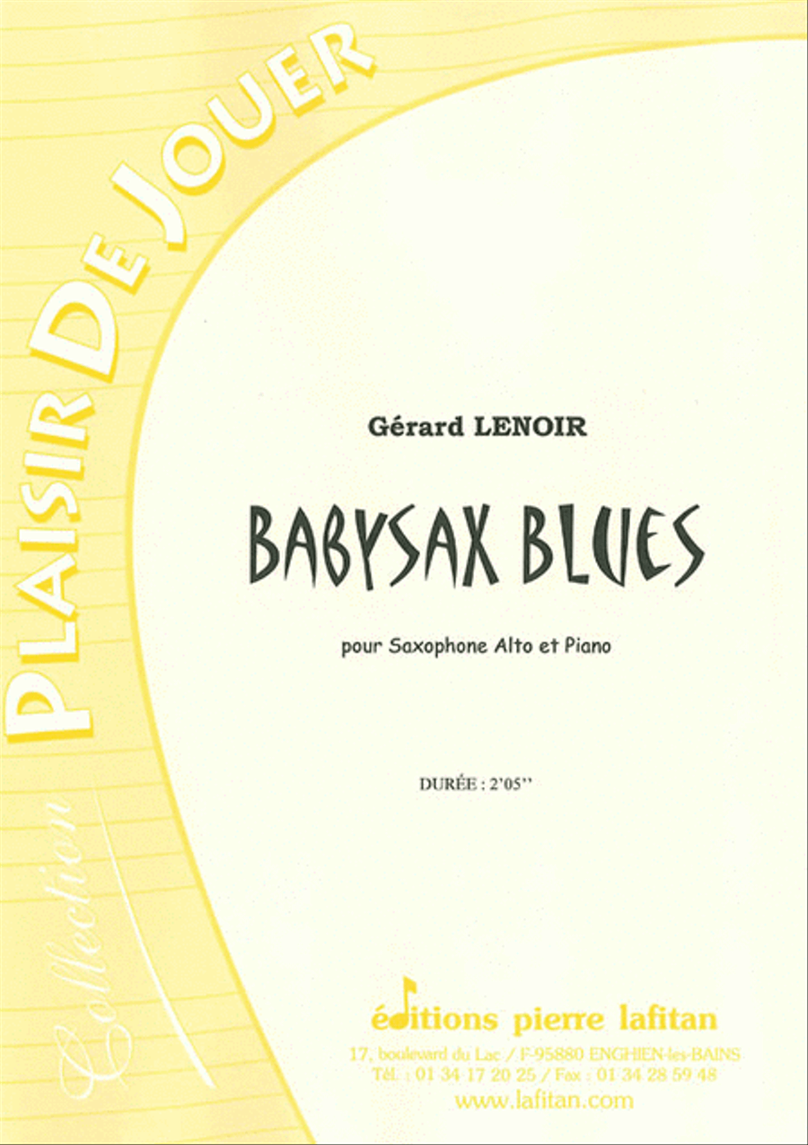 Babysax Blues Alto Saxophone scores gallery preview page 1