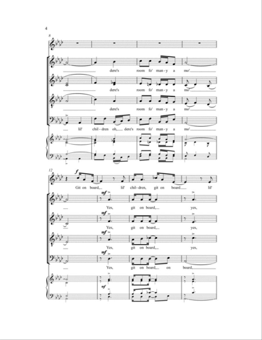 De Gospel Train De Gospel Train 4-Part scores gallery preview page 3