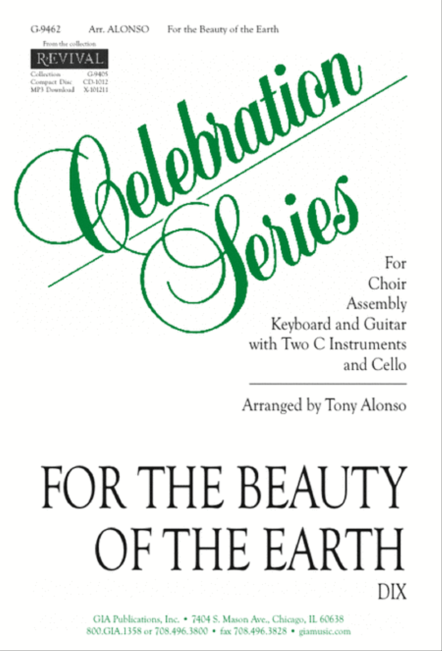 For the Beauty of the Earth - Instrument edition Cello scores gallery preview page 1