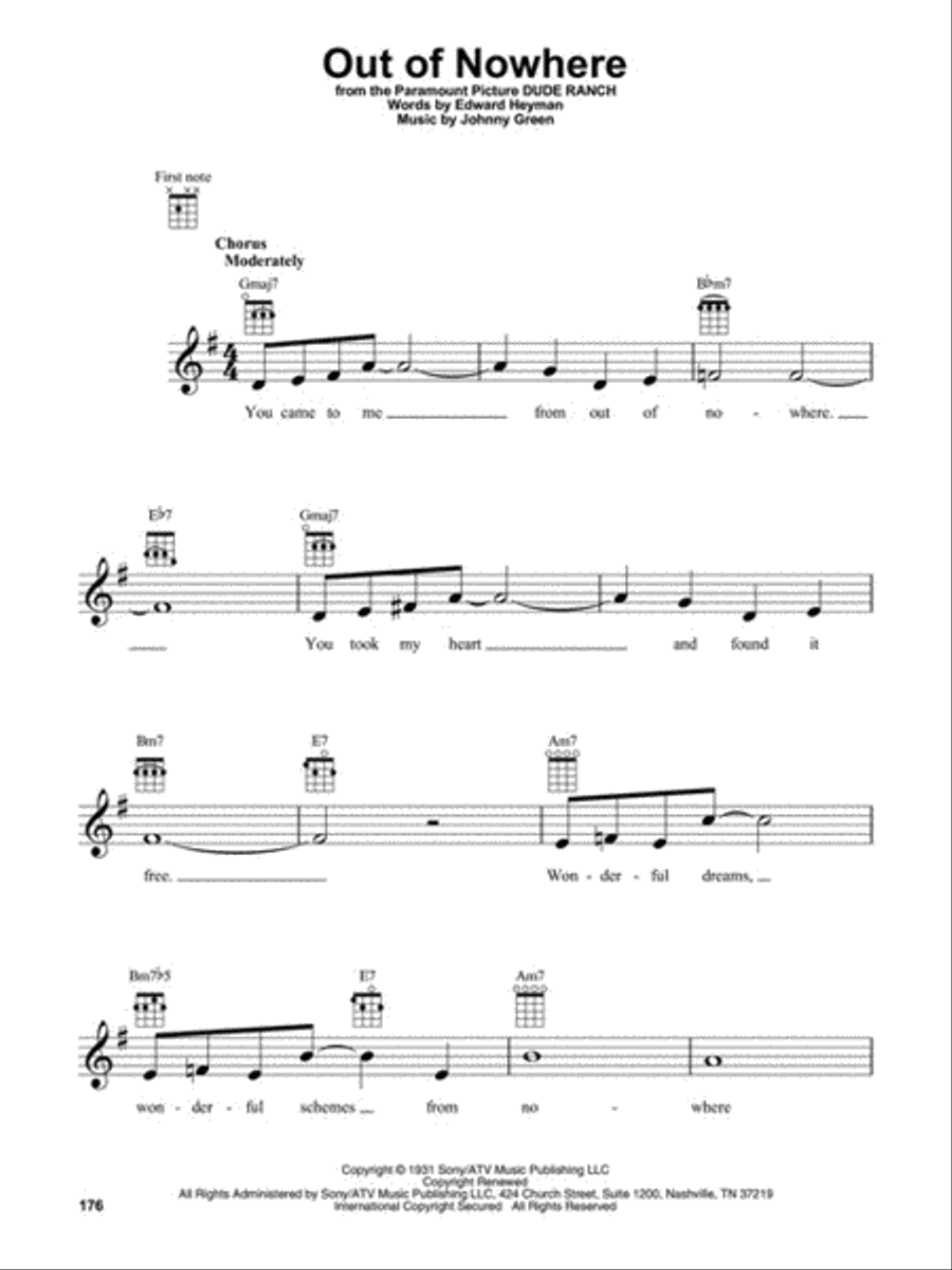 The Great American Songbook: The Composers Ukulele scores gallery preview page 6
