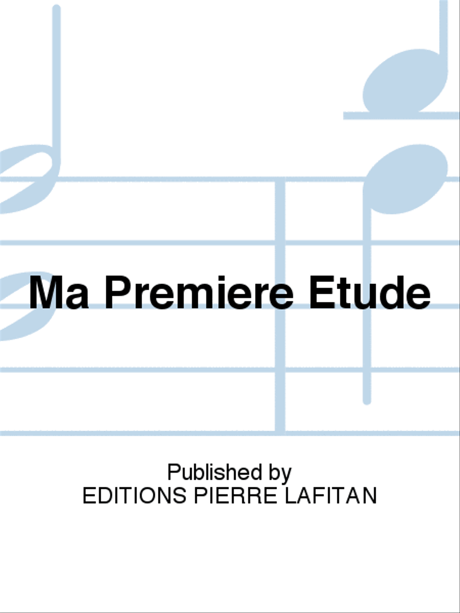 Ma Premiere Etude Ma Premiere Etude Percussion scores gallery preview page 1