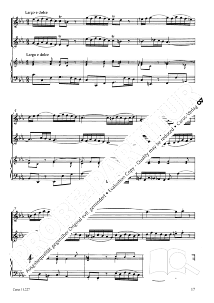 Concerto a tre in C Concerto a tre in C Recorder scores gallery preview page 18