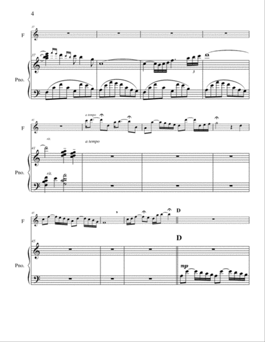 Paraphrase Paraphrase Flute Solo scores gallery preview page 4