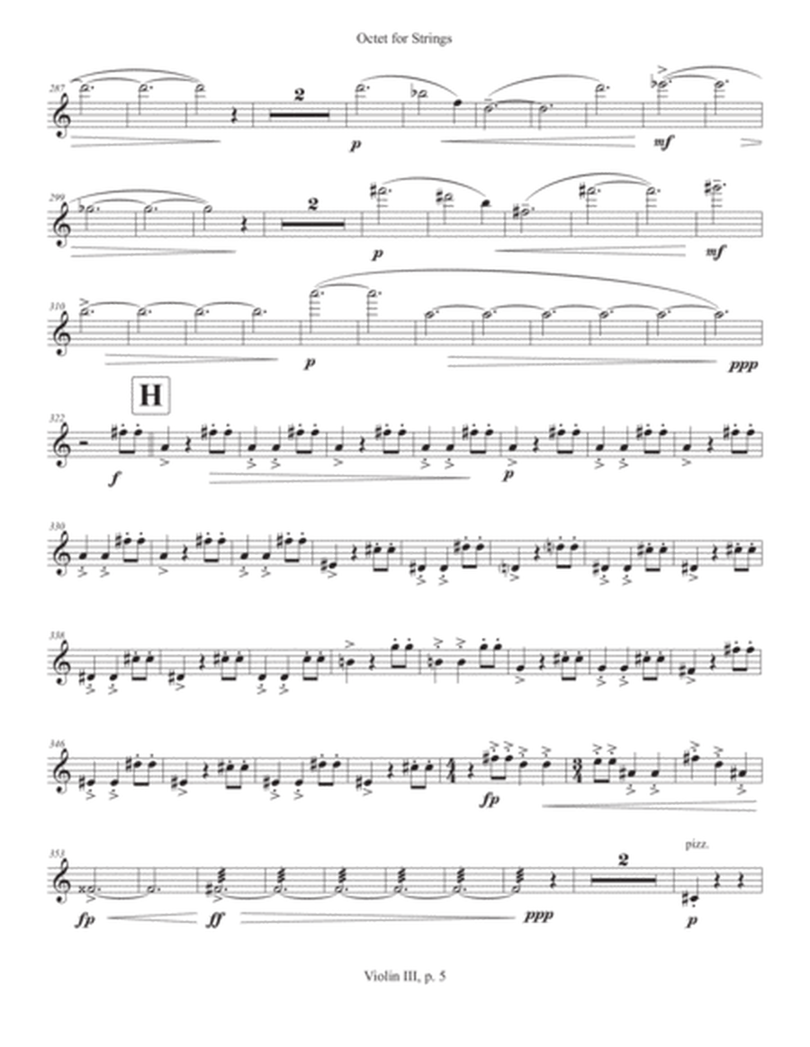 Octet for Strings (2020) violin III part