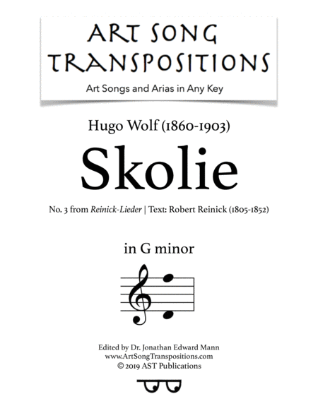 WOLF: Skolie (transposed to G minor)